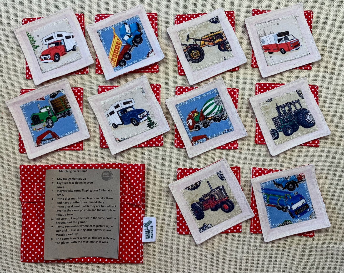 Matching Pairs Memory Game