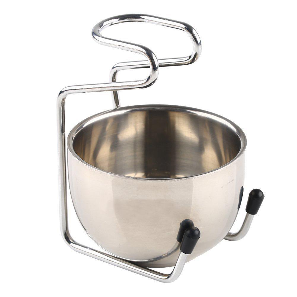 Shaving Stand and Bowl Stainless Steel - Here and There Makers