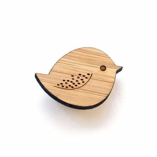 Brooch One Happy Leaf - 10% off sale - Here and There Makers