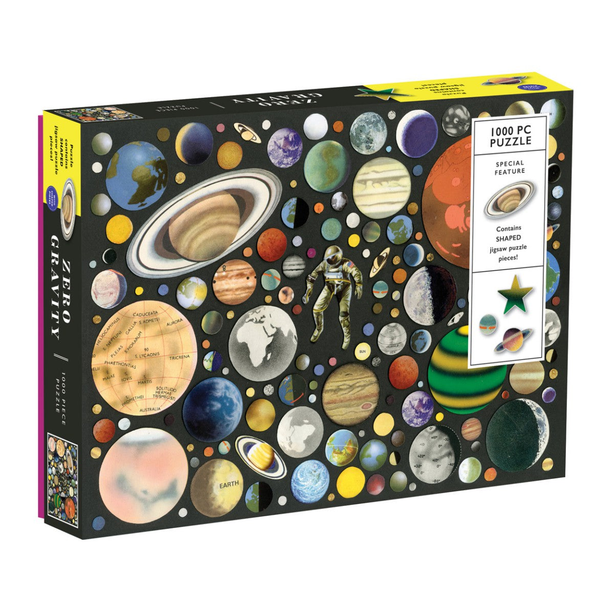 Galison 1000 Pc Shaped Puzzle – Zero Gravity