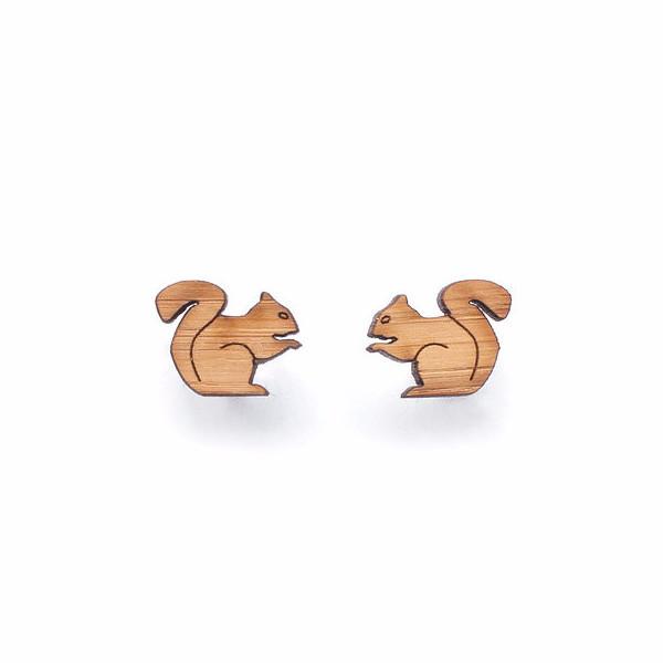 Earring Studs One Happy Leaf - 10% off Sale - Here and There Makers