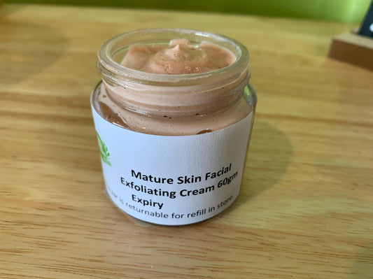 Facial Exfoliating Cream - Mature Skin - Here and There Makers