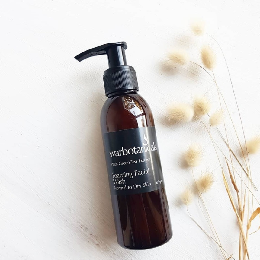 Foaming Facial Wash Normal to Dry Skin 125ml Warbotanicals - Here and There Makers
