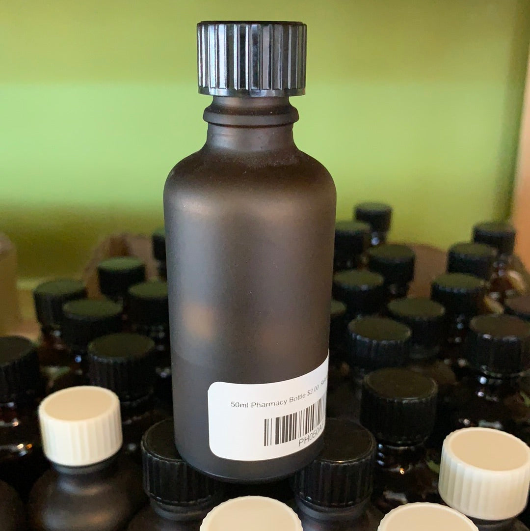 Pharmacy Bottle Amber Glass - Here and There Makers