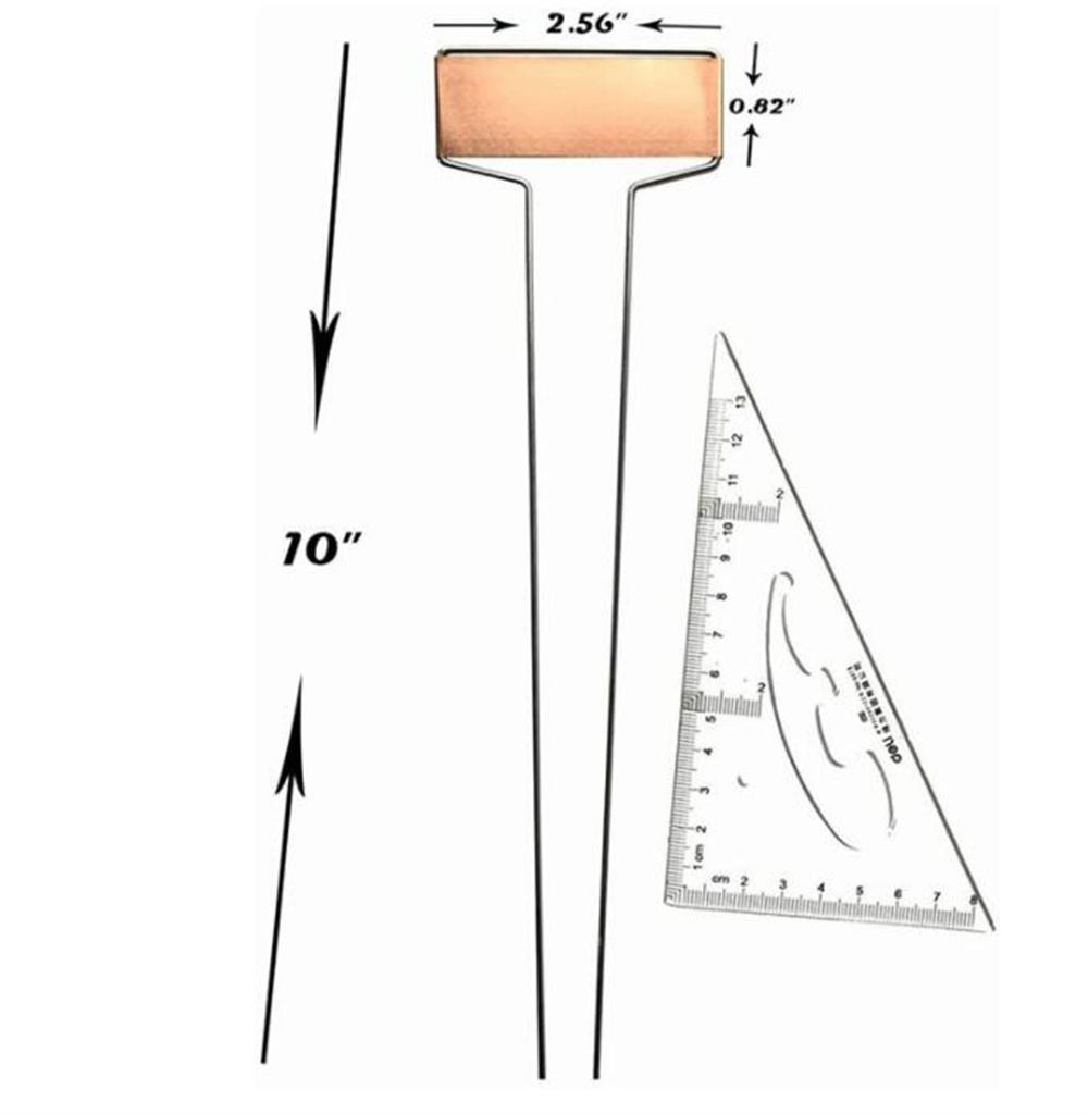 Copper Metal Plant Tags Labels Rainproof 10"