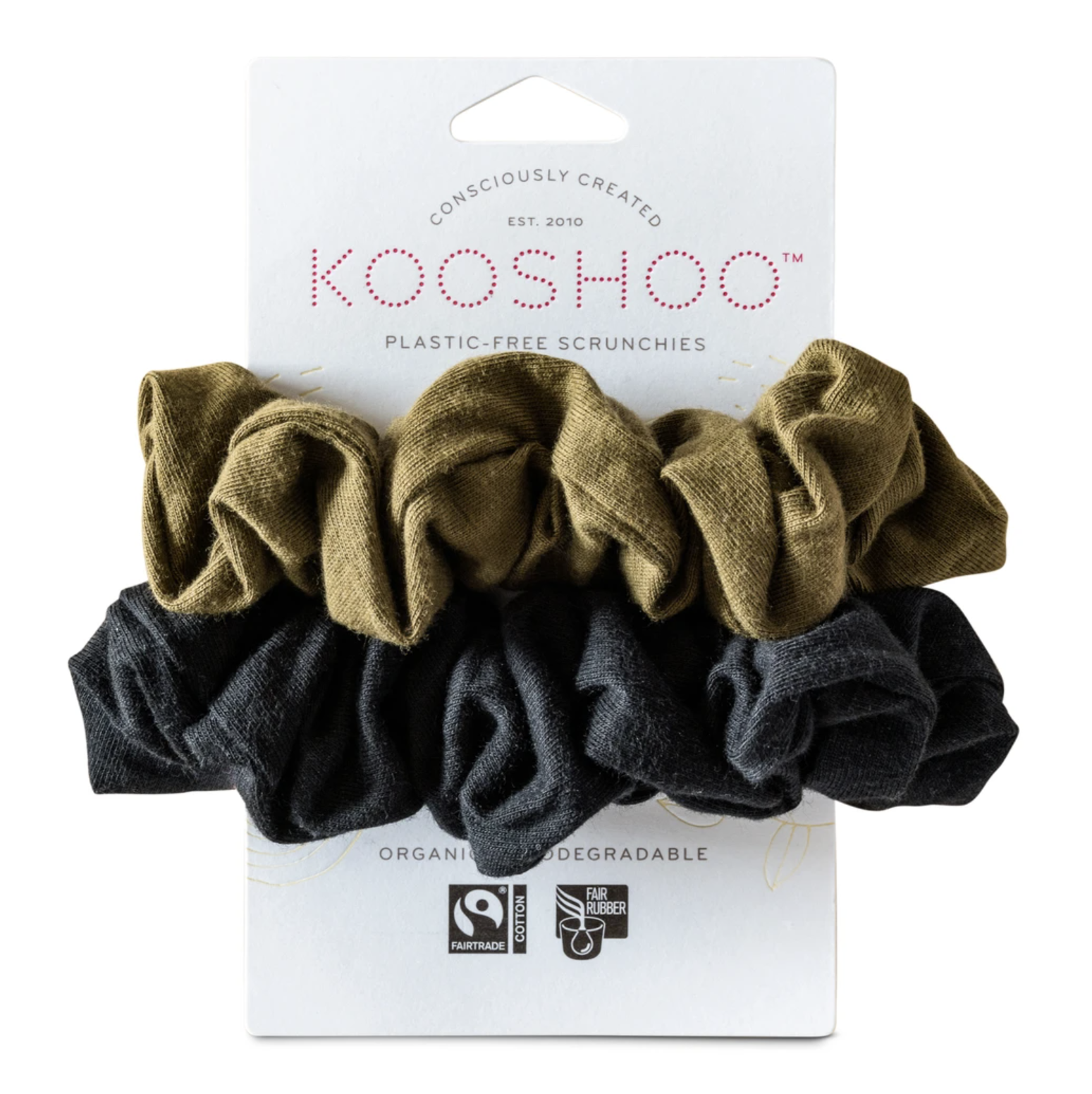 Scrunchies 2pk - KOOSHOO Organic - Here and There Makers