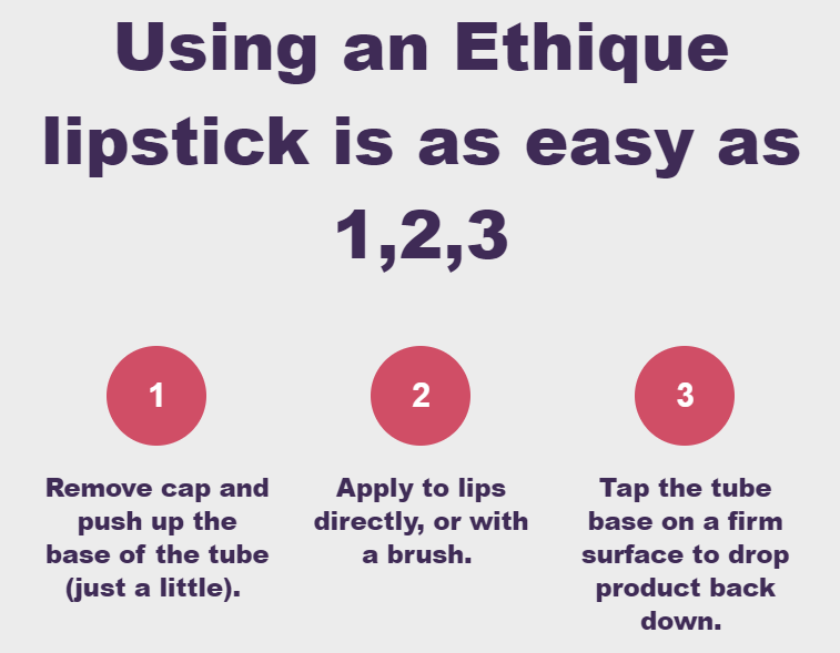 Lipstick - Ethique Plastic Free