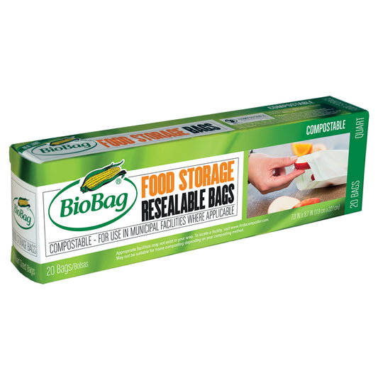 BioBag Food Storage Bag Resealable 20Pk - Here and There Makers