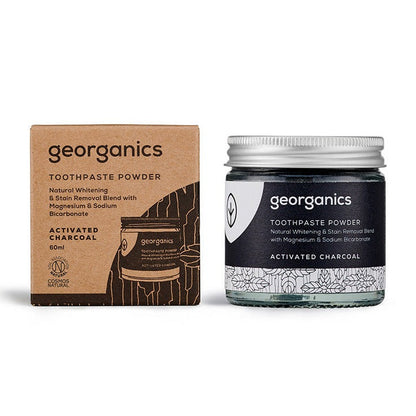 Georganics Natural Tooth Powder Activated Charcoal 60g