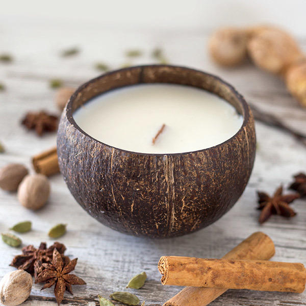 Coconut Shell Soy Candles