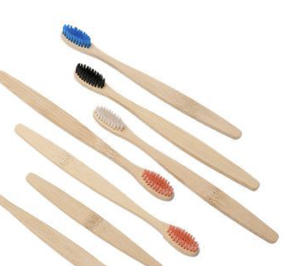 Toothbrush Bamboo Adult Plain and Colours - Here and There Makers