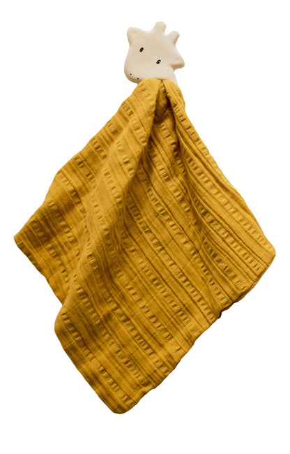 Rubber Teether with Muslin Comforter - Tikiri