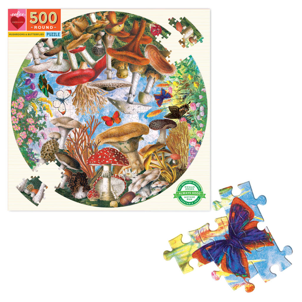 eeBoo 500 pc Round Puzzles