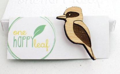 Brooch One Happy Leaf - 10% off sale - Here and There Makers