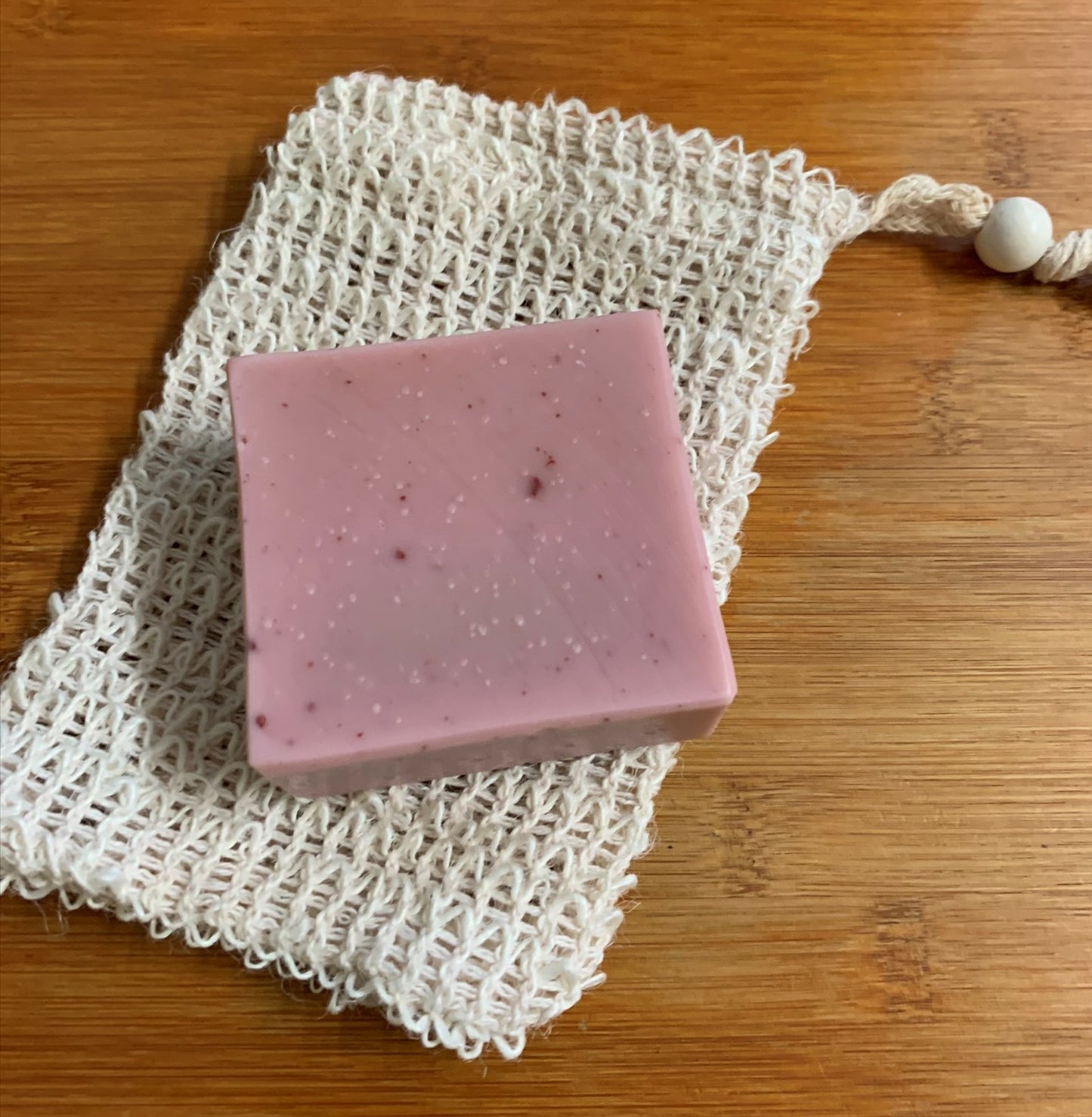 Soap Holder Pouch Natural Fibre - Here and There Makers
