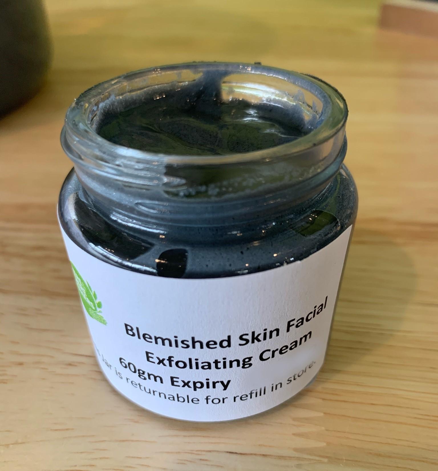 Facial Exfoliating Cream - Blemished Skin - Here and There Makers