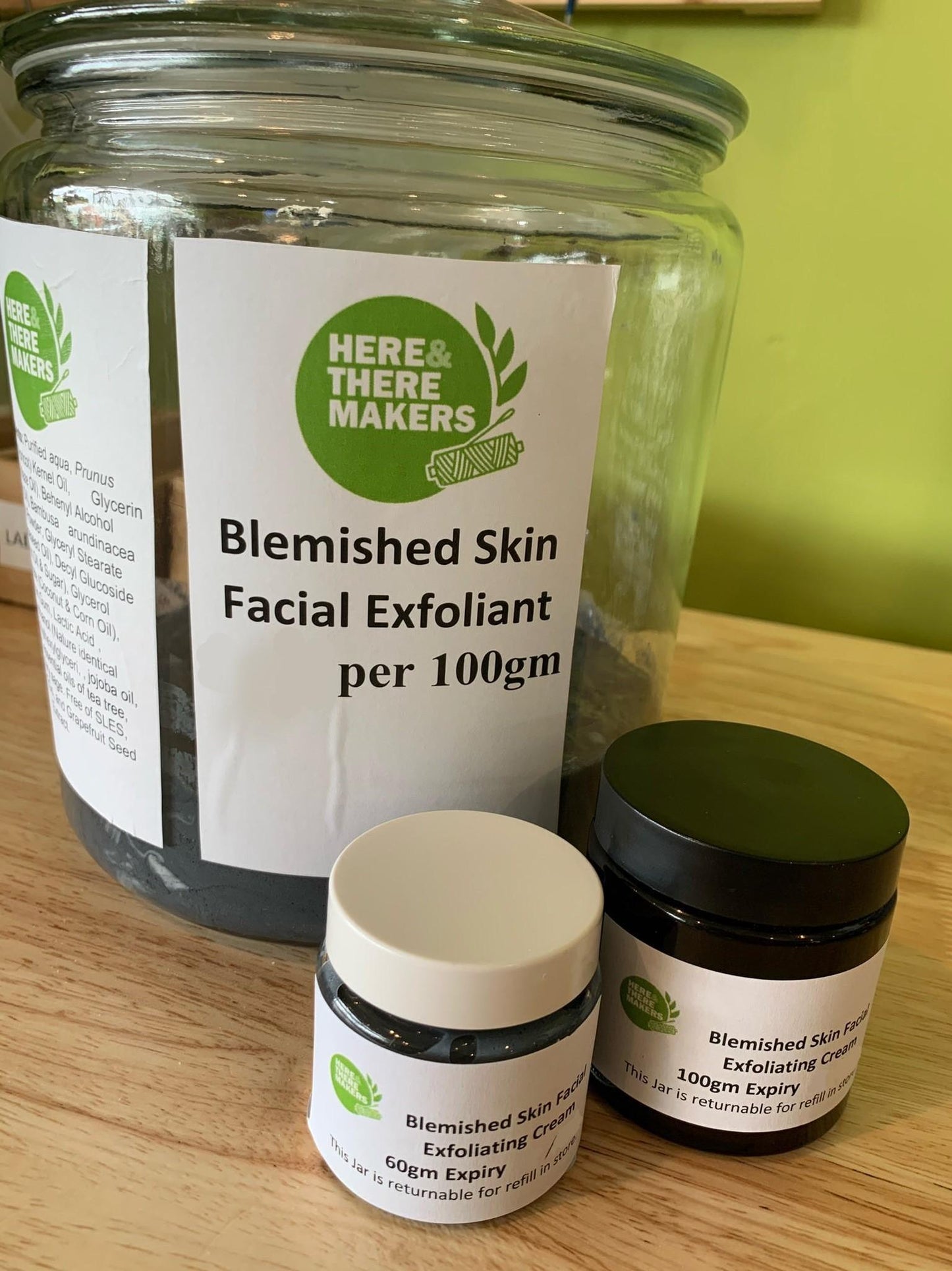 Facial Exfoliating Cream - Blemished Skin - Here and There Makers
